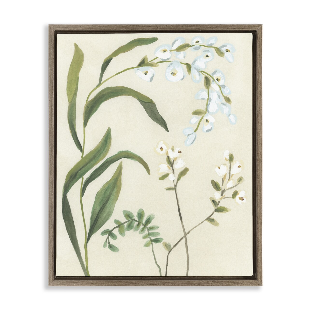 Stupell Industries Soft Snowdrop Stems Floating Frame, design by June Erica Vess